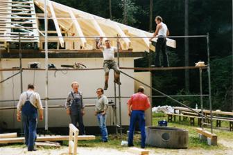 Bau der Lupi-Halle 1985